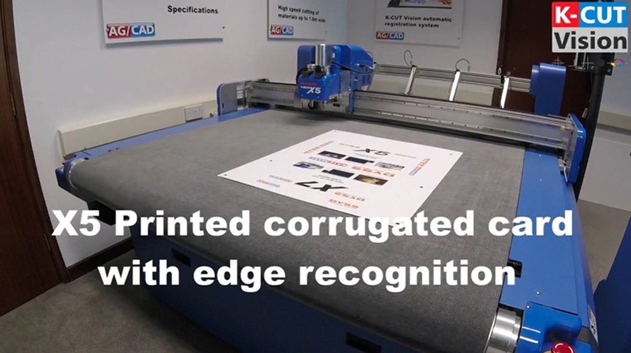 DYSS Digital cutter processing printed corrugated packaging